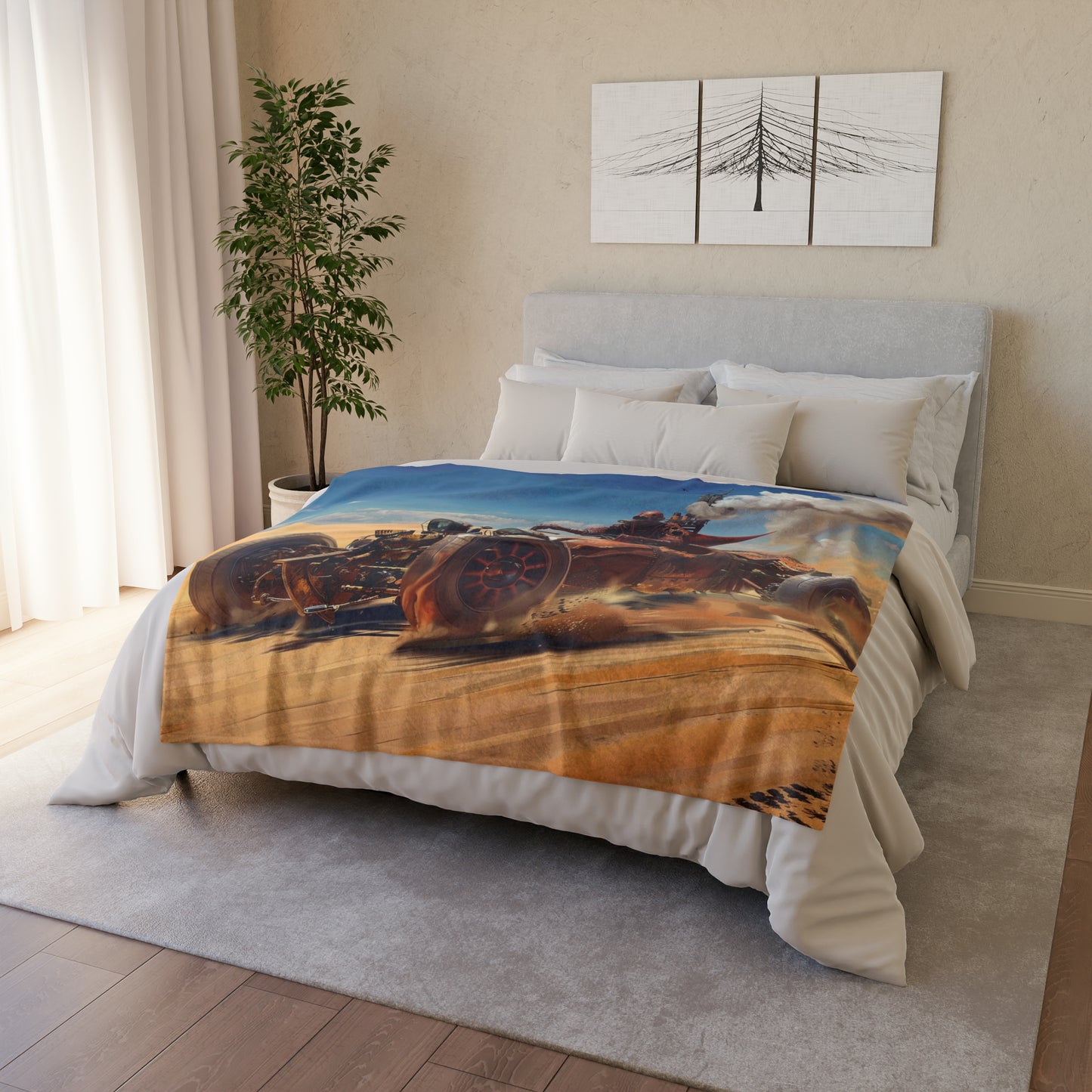 Steampunk Racer #1 - Soft Polyester Blanket