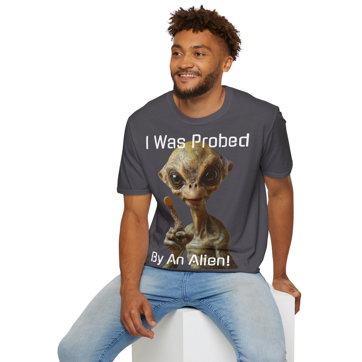 Probed by an Alien - Softstyle T-Shirt  -   UK