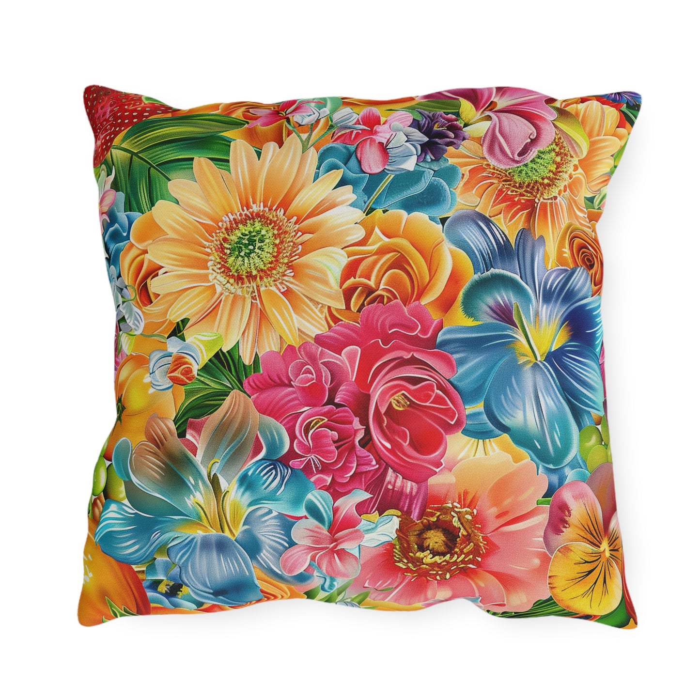 Summer Flowers - Outdoor Pillows - USA
