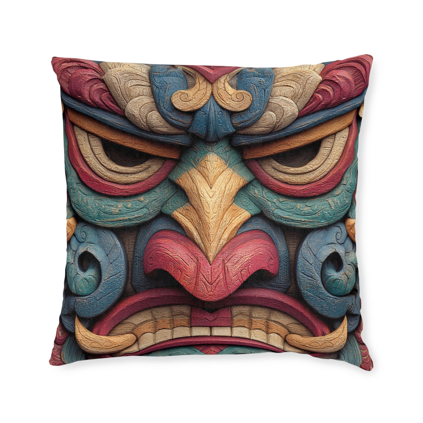 Tiki 1 - Square Cushion - UK