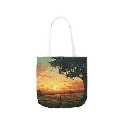Sunset In The Countryside #2 - Polyester Canvas Tote Bag (AOP)