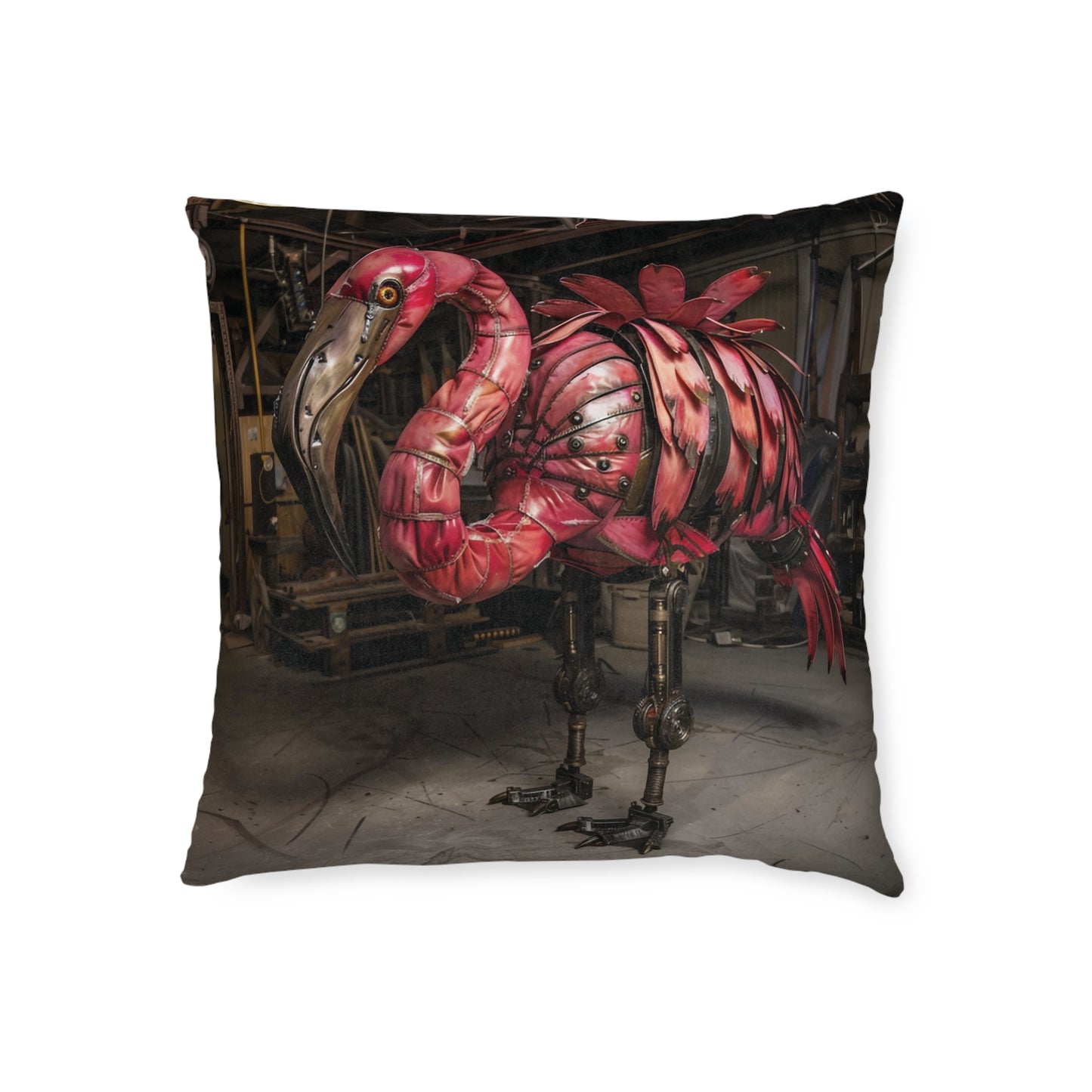 Steampunk Birds - Square Pillow - UK