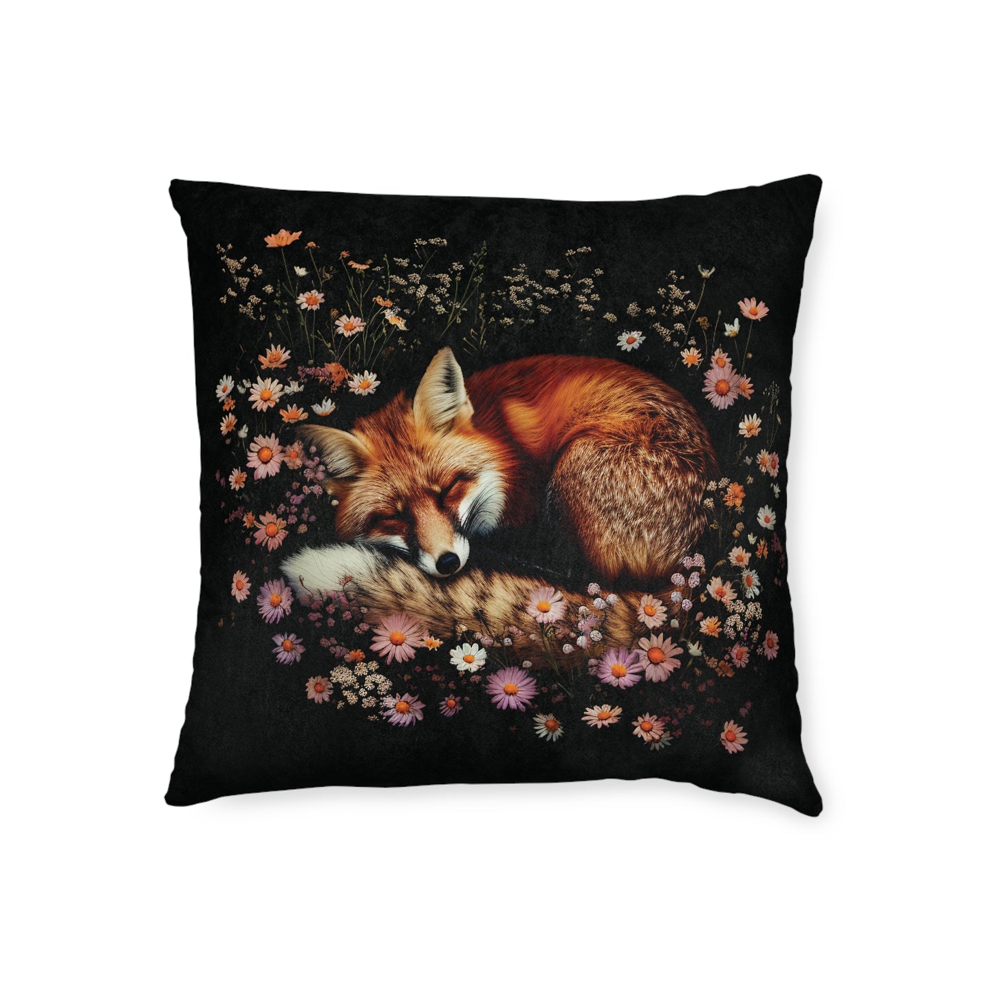 Sleeping Fox - Square Pillow - UK