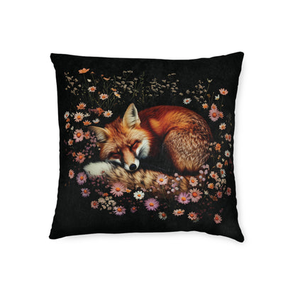 Sleeping Fox - Square Pillow - UK