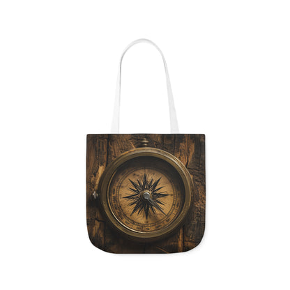 Compass - Polyester Canvas Tote Bag (AOP)