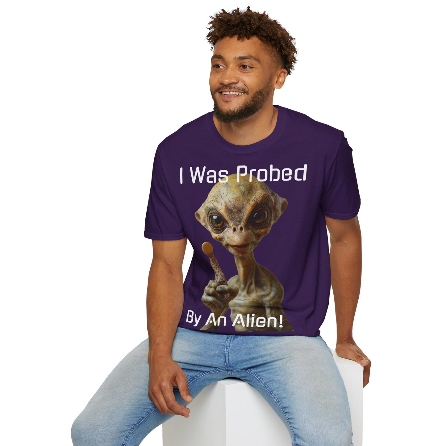 Probed by an Alien - Softstyle T-Shirt  -   UK