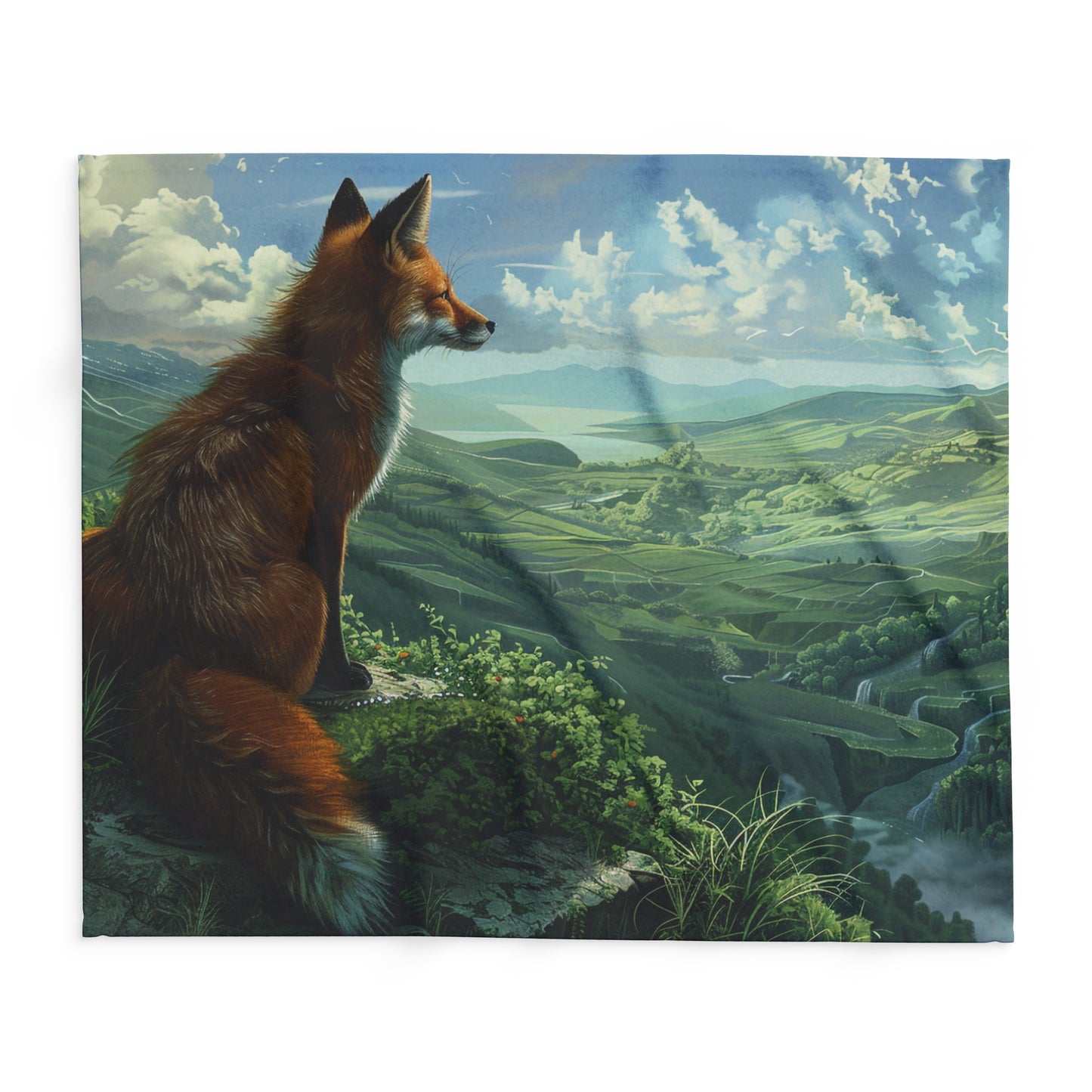Valley View #3 Arctic Fleece Blanket - UK