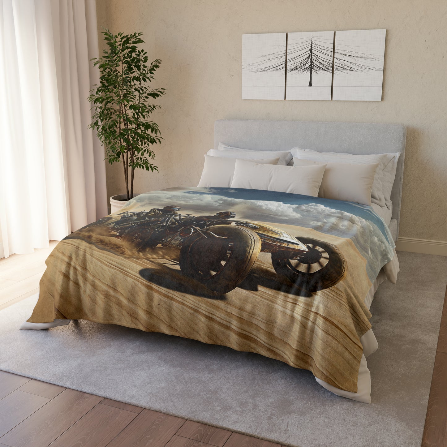 Steampunk Racer #3 - Soft Polyester Blanket