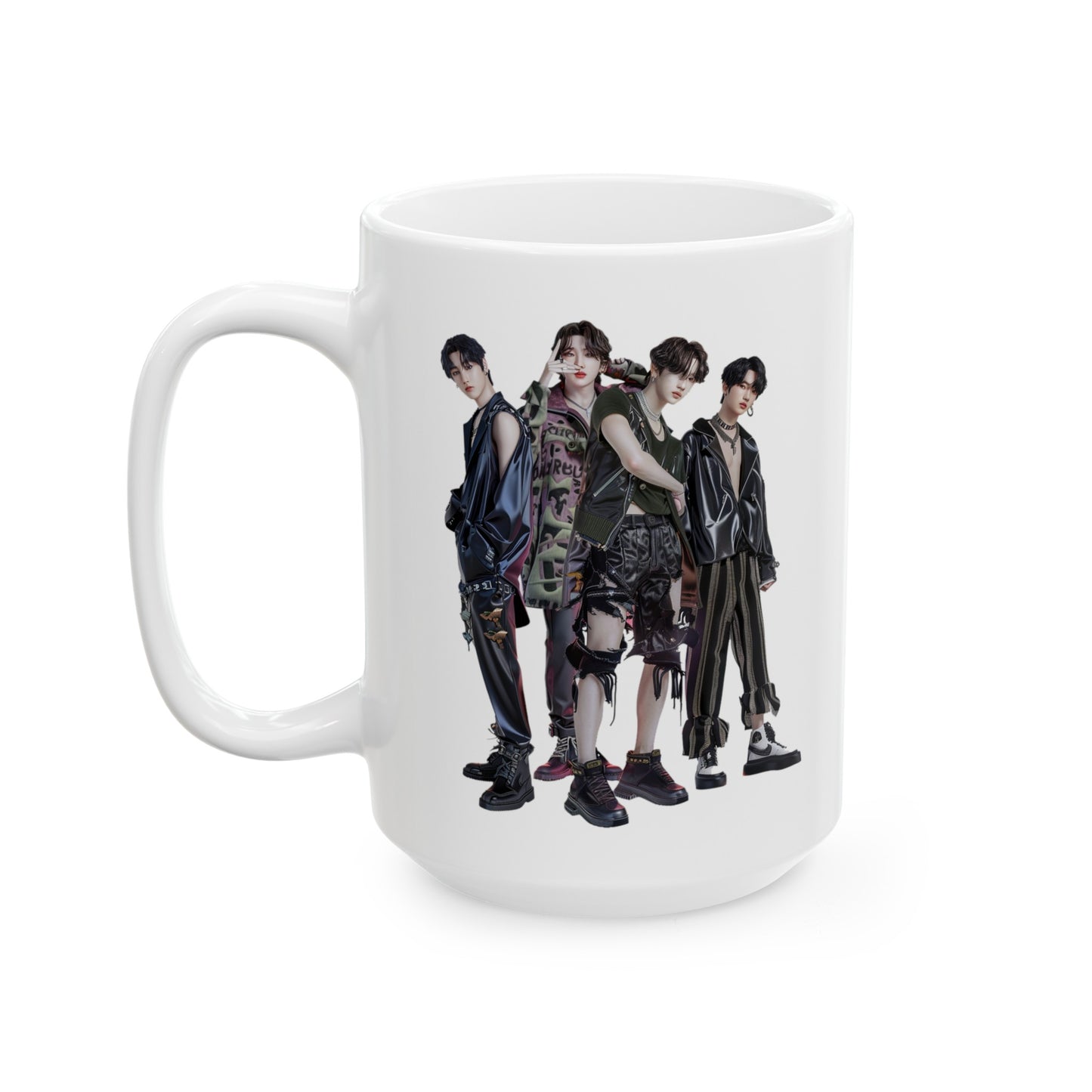 K-Pop 4 Ceramic Mug, (11oz, 15oz) - USA