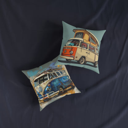 Surf Wagon 2  - Square Pillow - UK