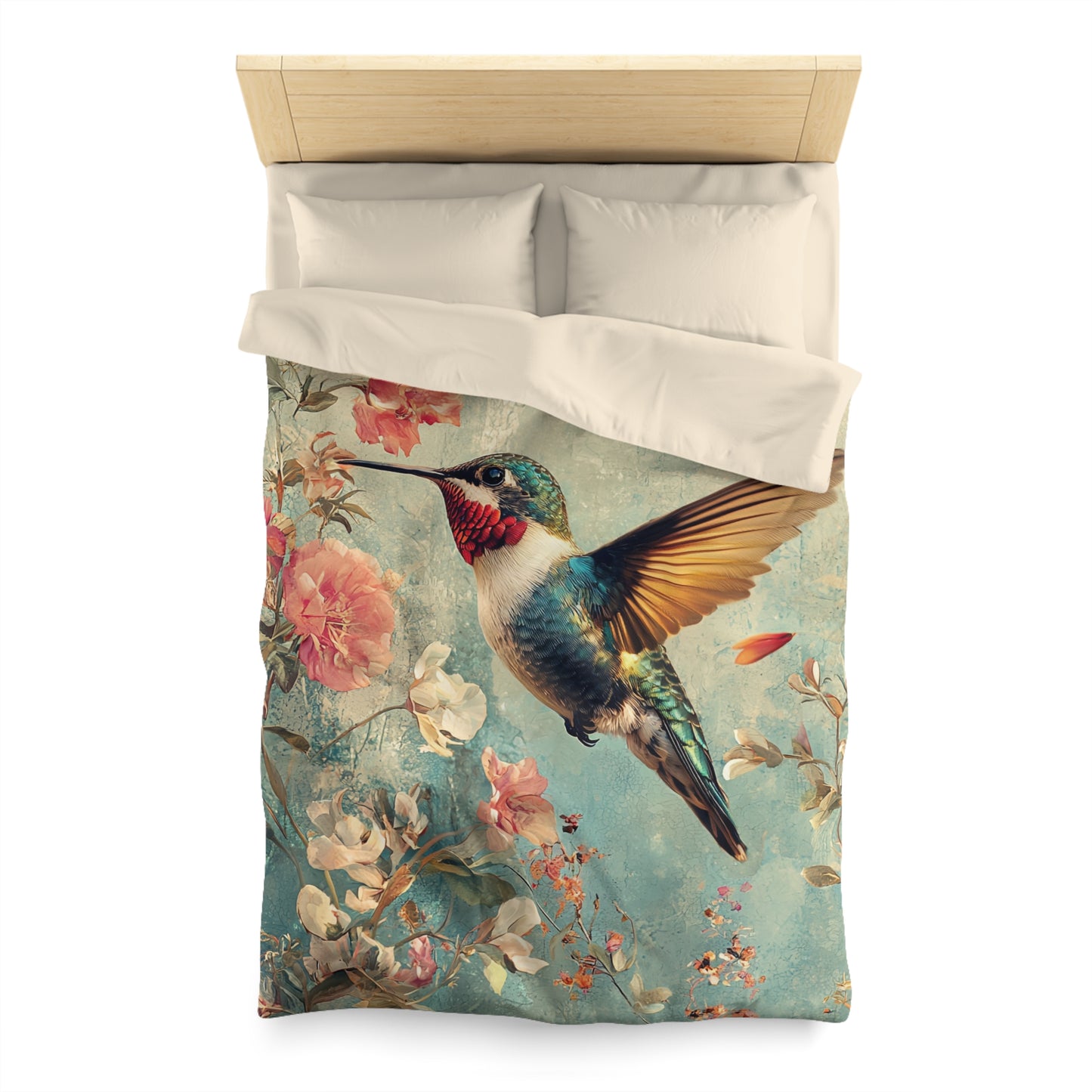 Beautiful Hummingbird  - Microfiber Duvet Cover USA and UK