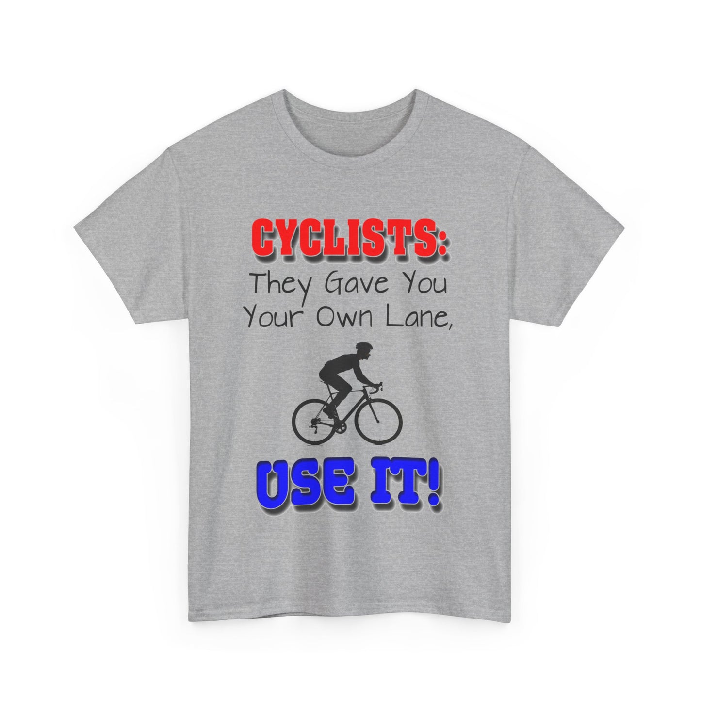 Cyclists 1 - Unisex Heavy Cotton Tee - UK