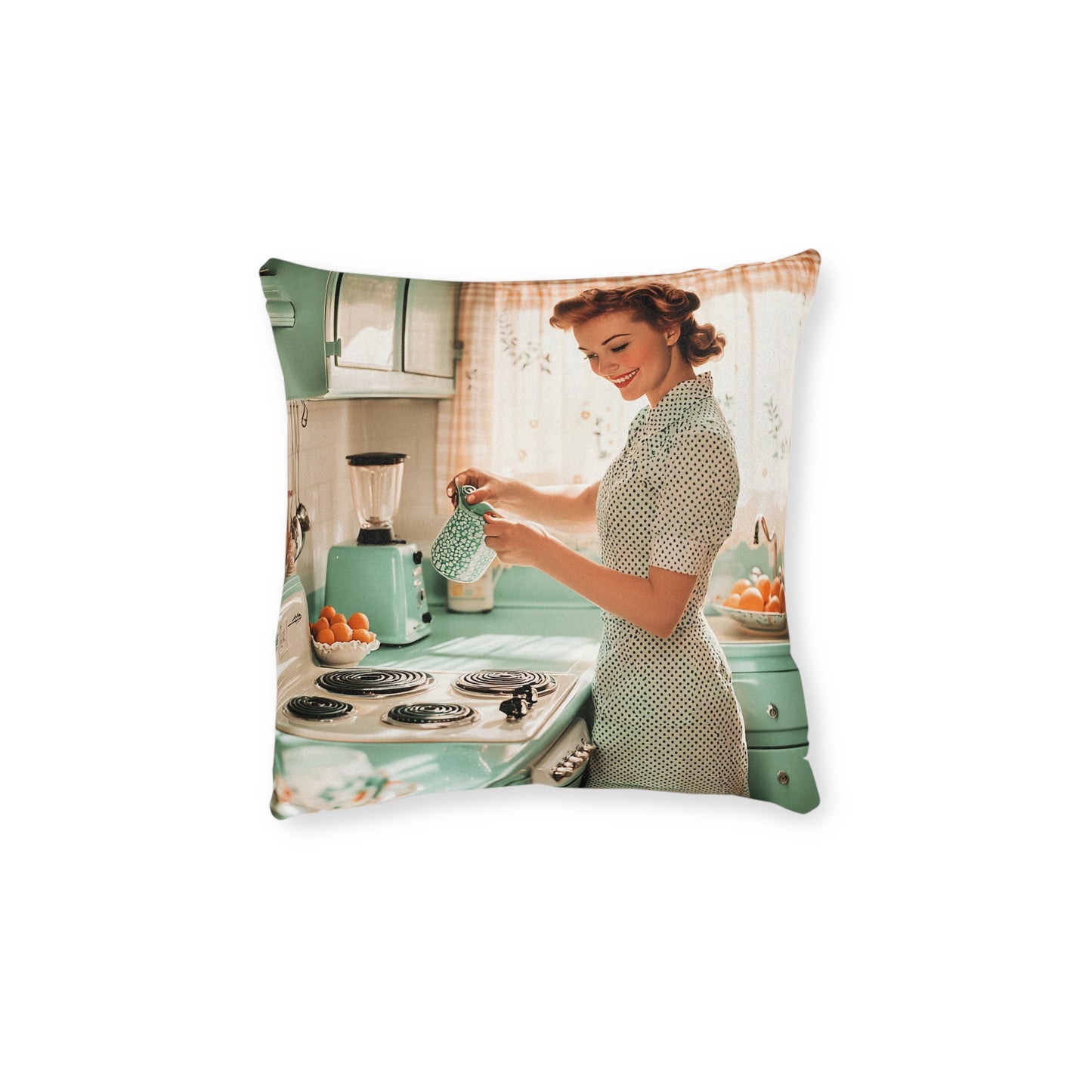 1950s Americana 2 - Square Pillow - UK