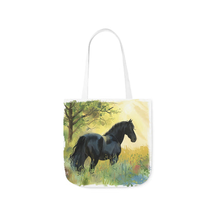Horse #4 Polyester Canvas Tote Bag (AOP)