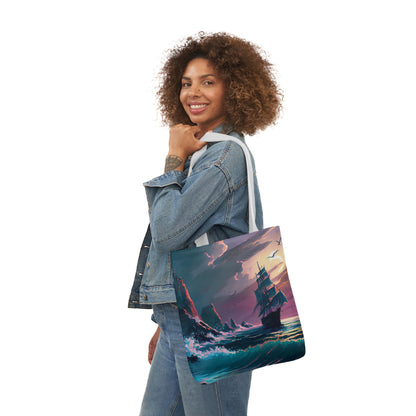 Seascape #5 - Polyester Canvas Tote Bag (AOP)