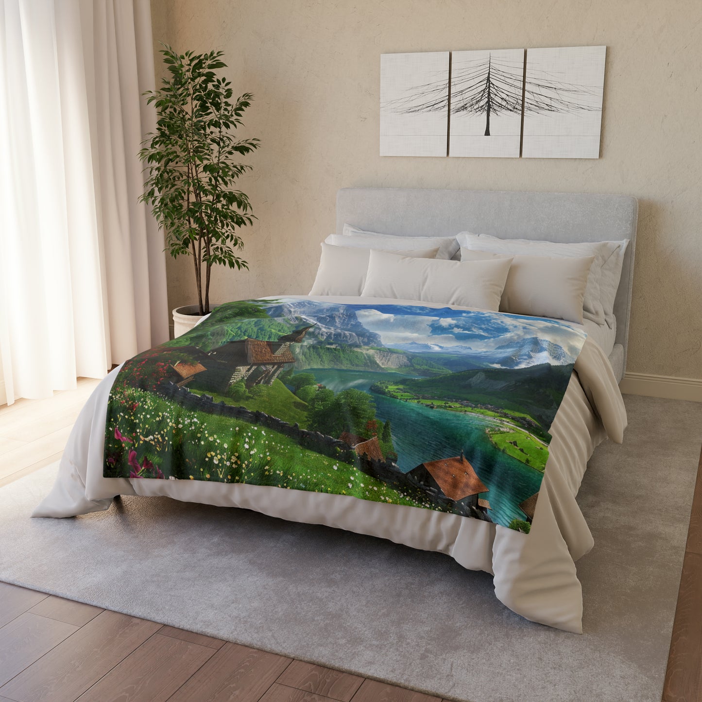 Swiss Beauty #2 Soft Polyester Blanket