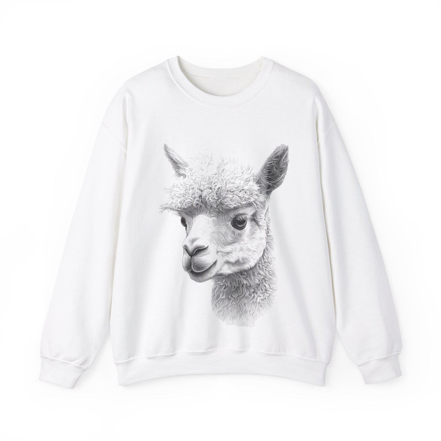 Cute Alpaca Unisex Crewneck Sweatshirt - Cosy Casual Wear UK