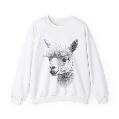 Cute Alpaca Unisex Crewneck Sweatshirt - Cosy Casual Wear UK