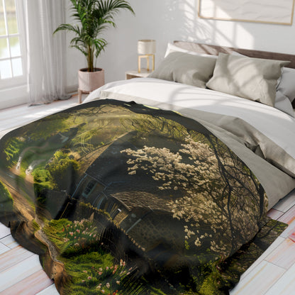 English Springtime 3 Arctic Fleece Blanket - UK, USA