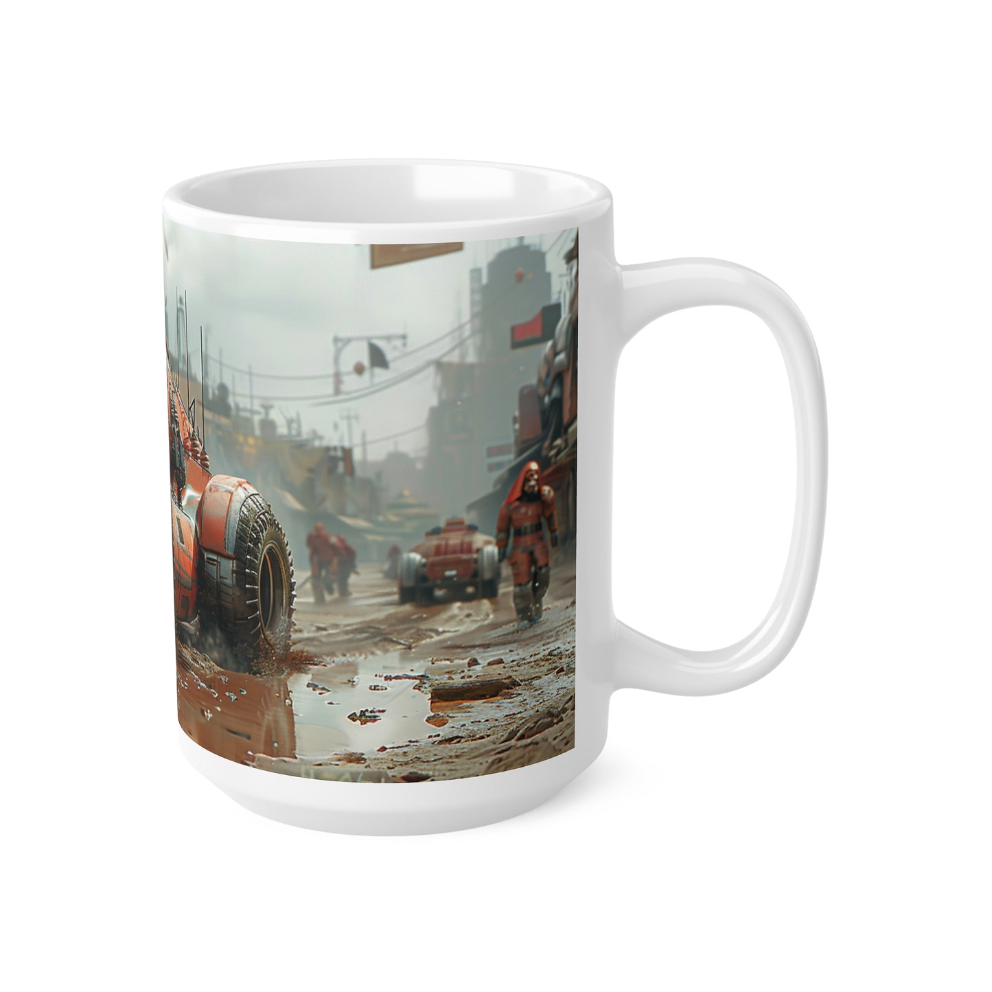 Futuristic Car 2 Ceramic Coffee Cups, 11oz, 15oz - UK