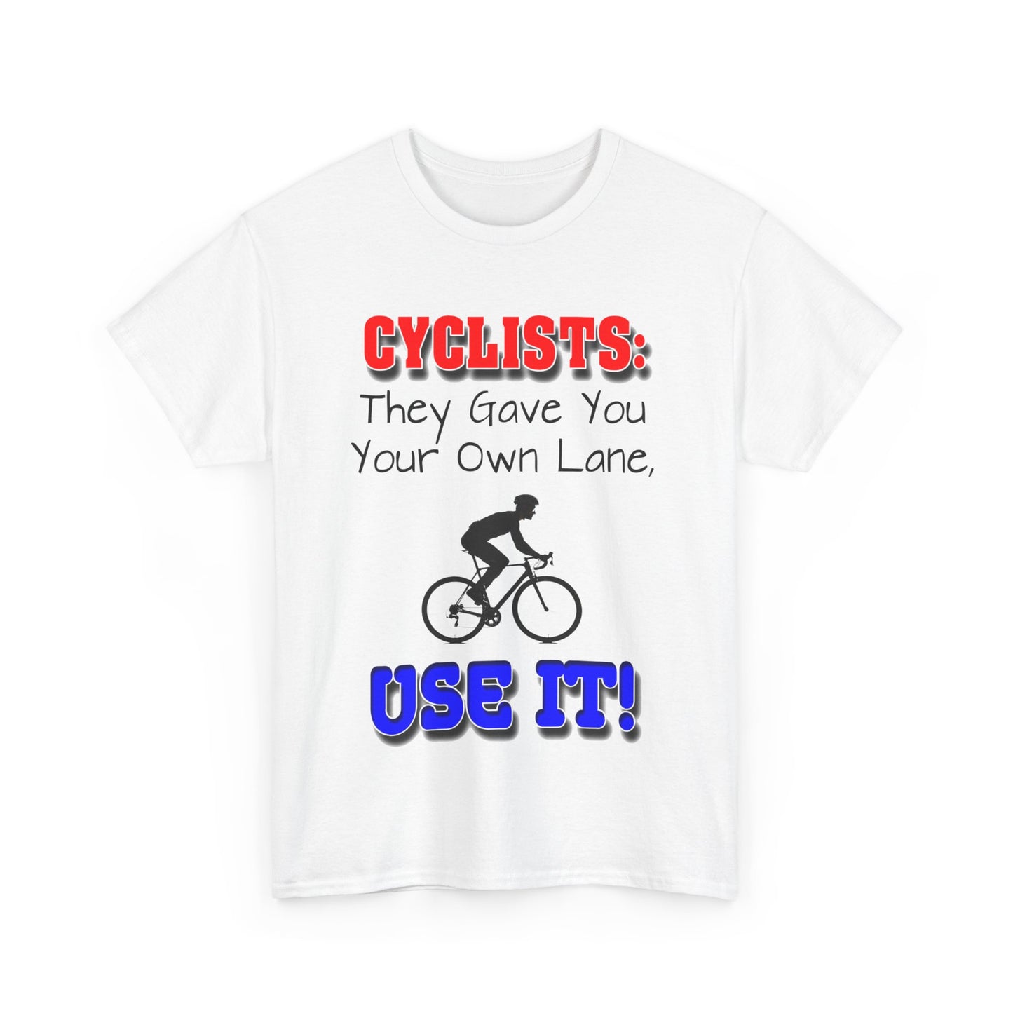 Cyclists 1 - Unisex Heavy Cotton Tee - UK