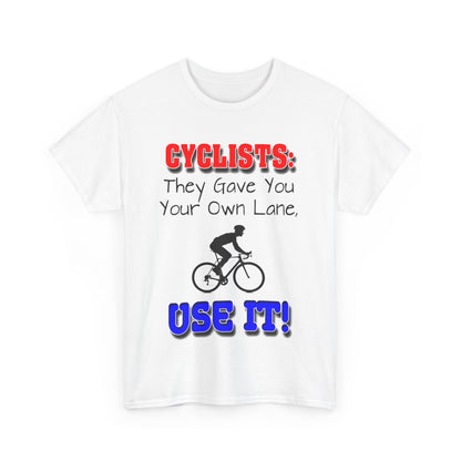 Cyclists 1 - Unisex Heavy Cotton Tee - UK