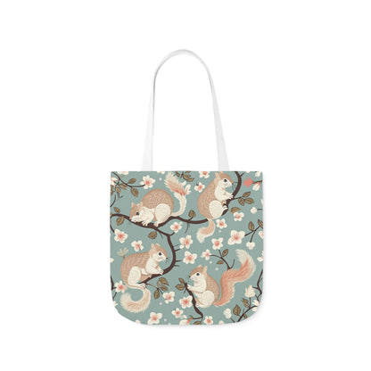 Squirrel Polyester Canvas Tote Bag (AOP)