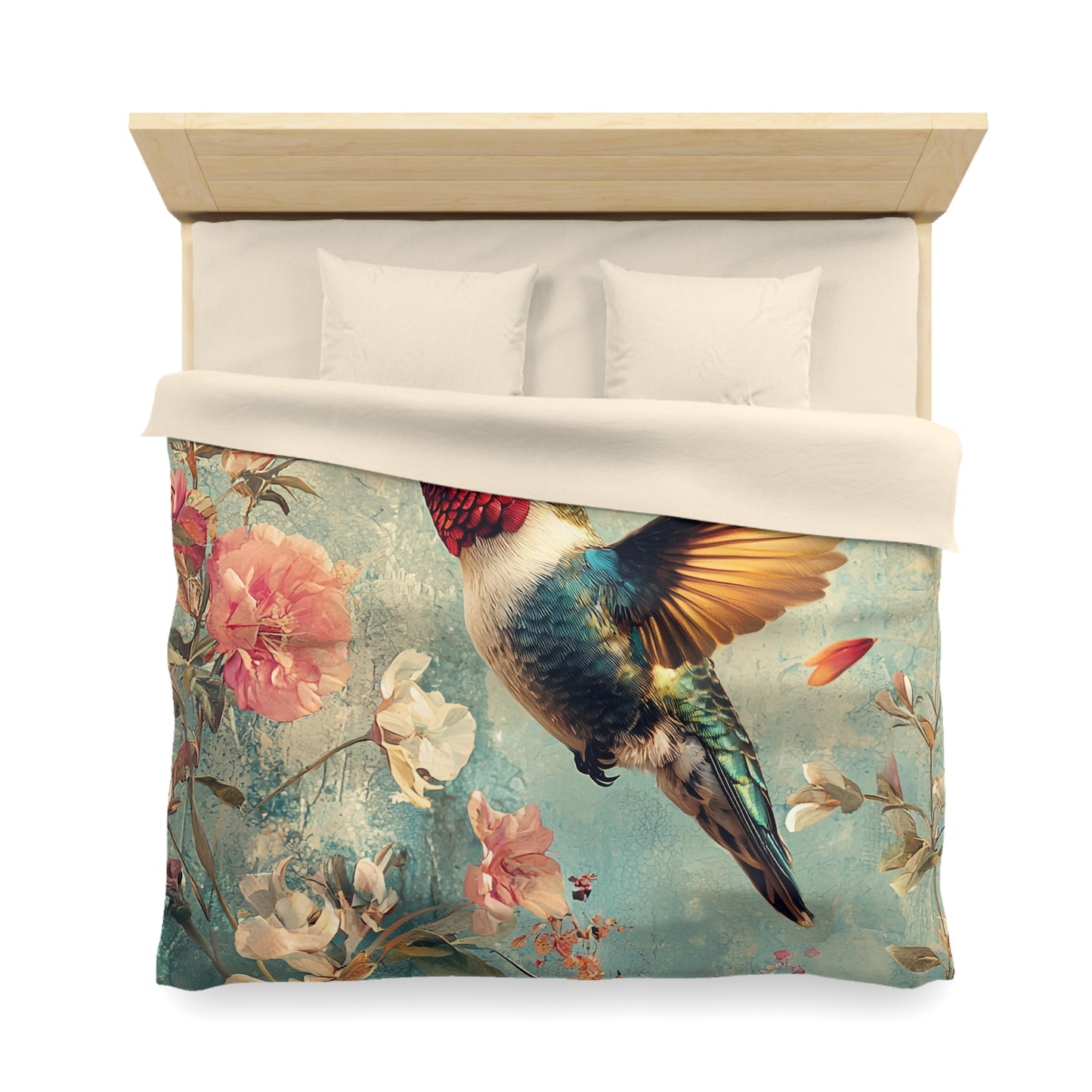 Beautiful Hummingbird  - Microfiber Duvet Cover USA and UK