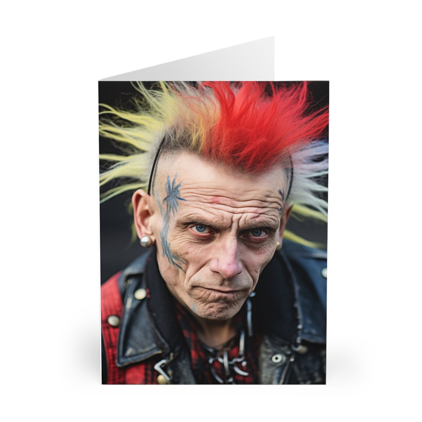 Punk Rocker - Blank Card (5 Pack) UK
