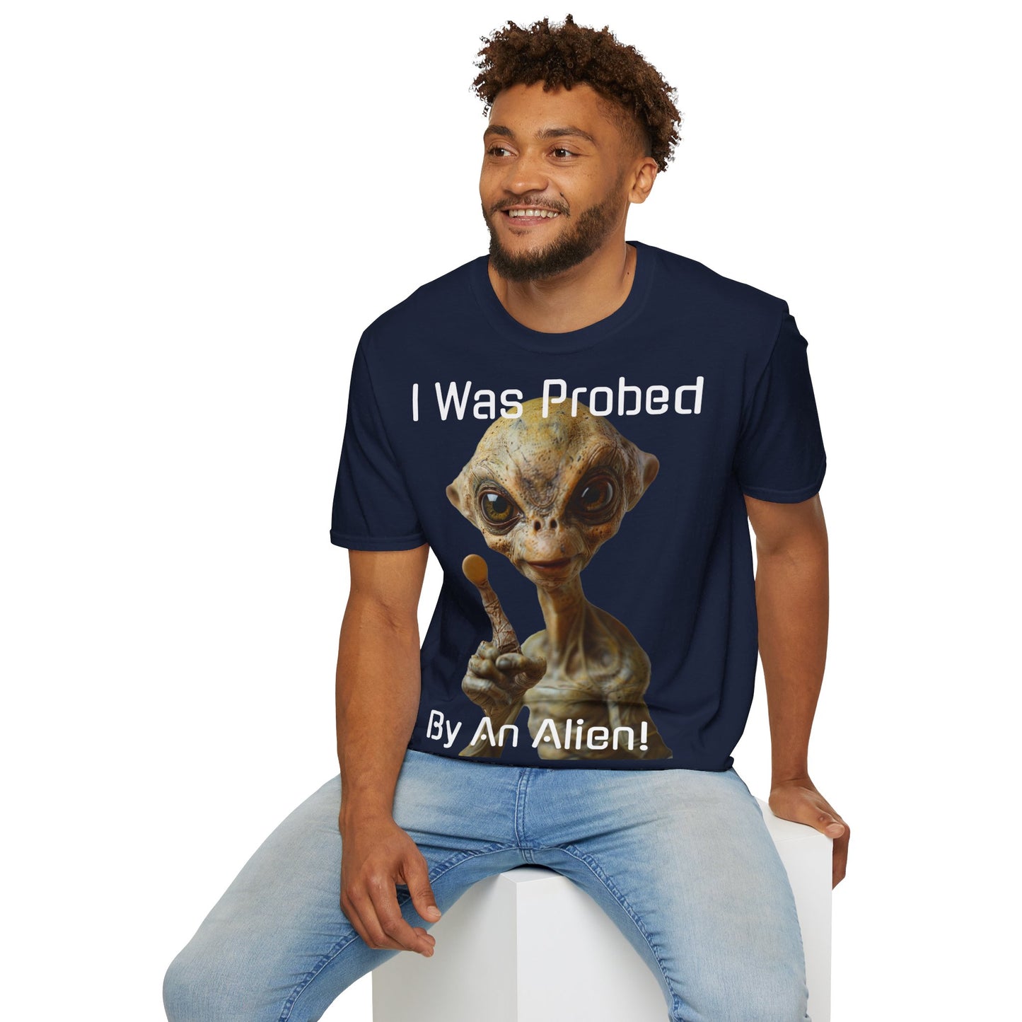 Probed by an Alien - Softstyle T-Shirt  -   UK