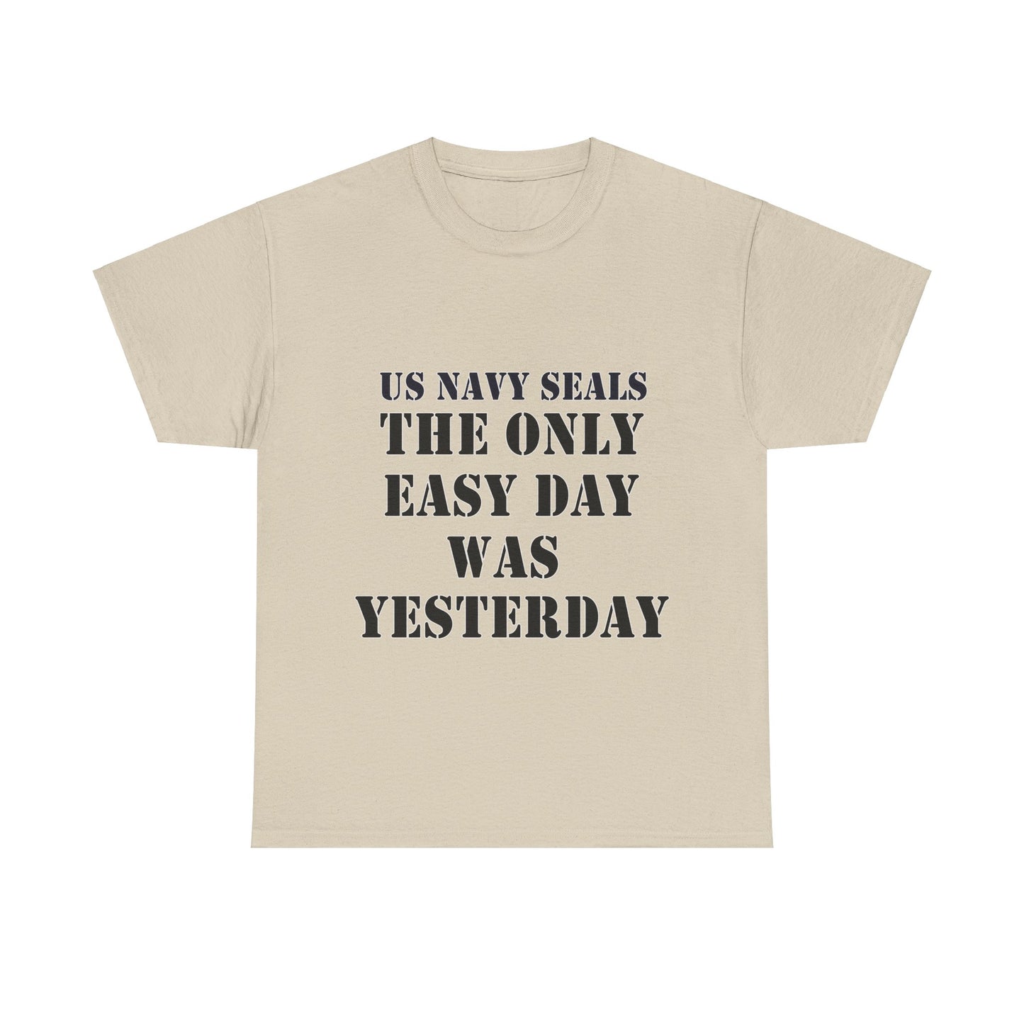 US Navy Seals Motivational Tee - Unisex Heavy Cotton Tee for Veterans and Supporters UK