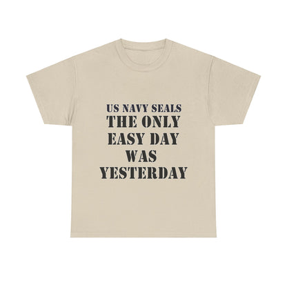 US Navy Seals Motivational Tee - Unisex Heavy Cotton Tee for Veterans and Supporters UK