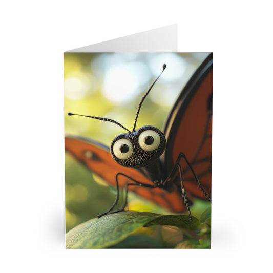 Staring Butterfly - Blank Card (5 Pack) UK