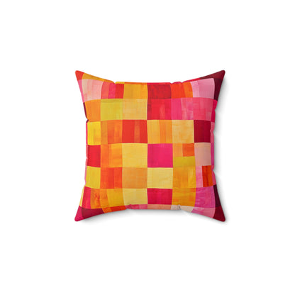 Patchwork 2 - Spun Polyester Square Pillow - USA