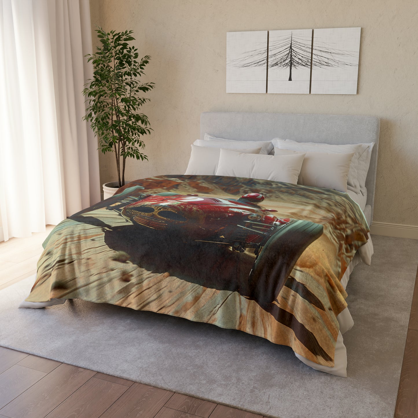 Desert Motorsport #1 - Soft Polyester Blanket