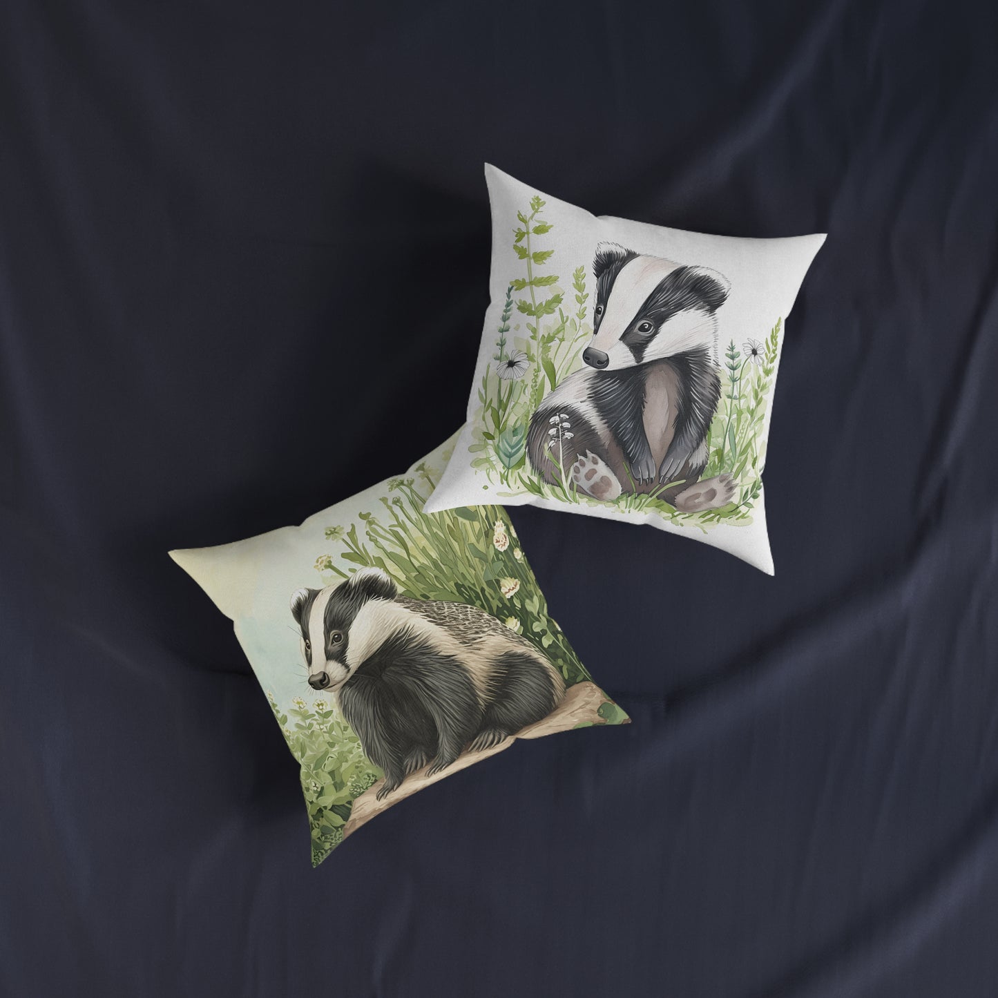 Badger 2 - Square Pillow - UK