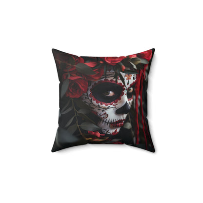 Day of The Dead - Spun Polyester Square Pillow - USA