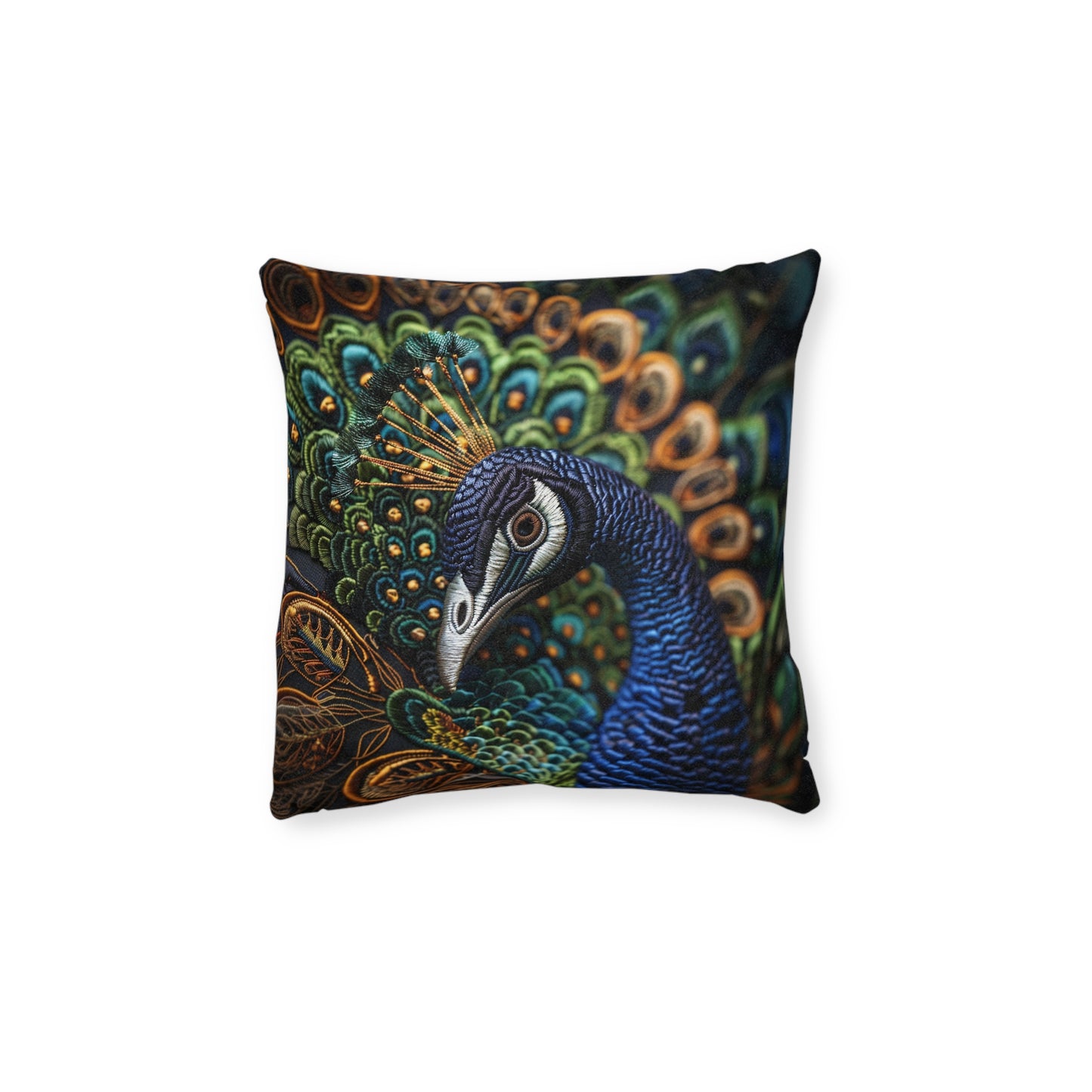 Medieval Needle-Point Pheasant - Square Pillow - UK