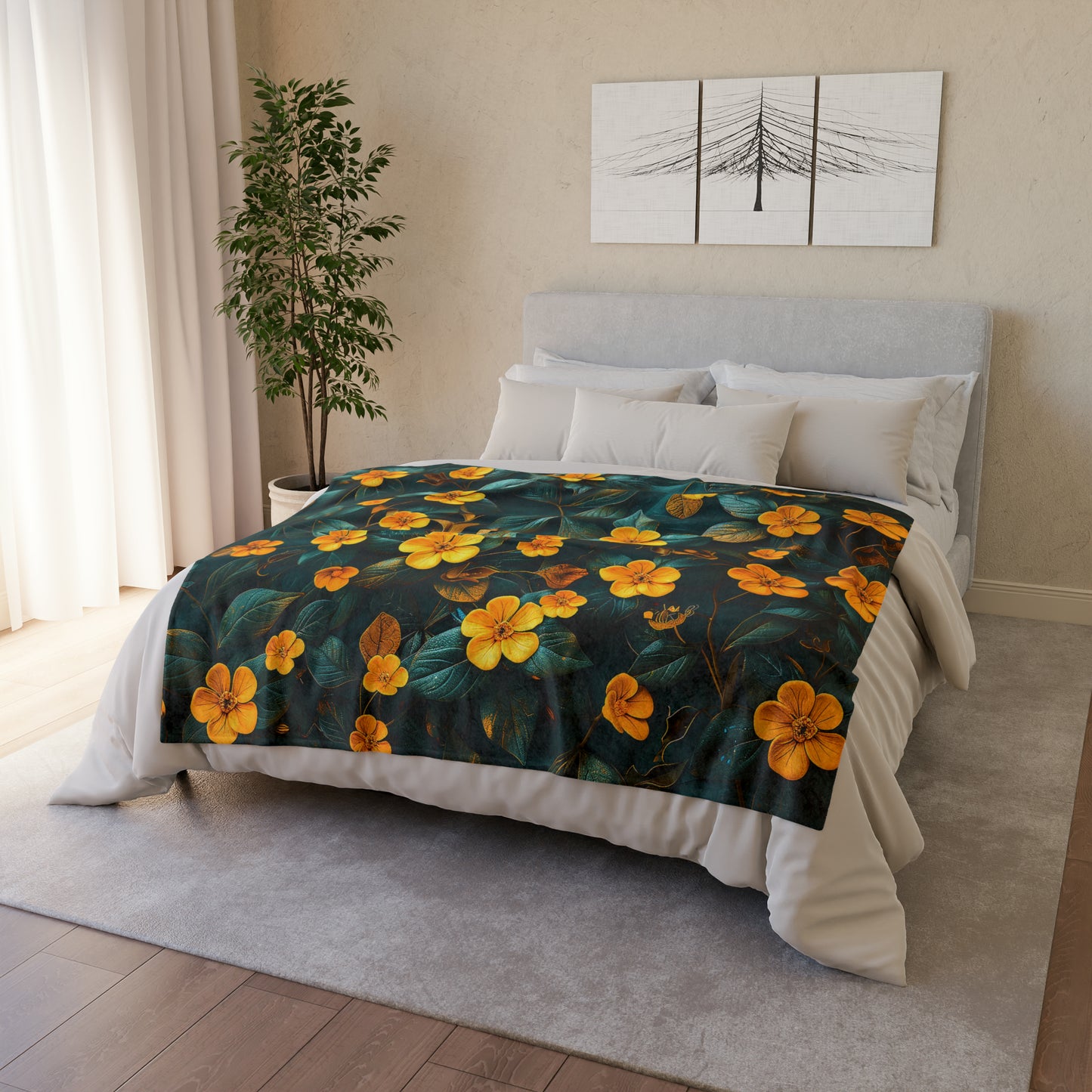 Chinoiserie #8 - Soft Polyester Blanket