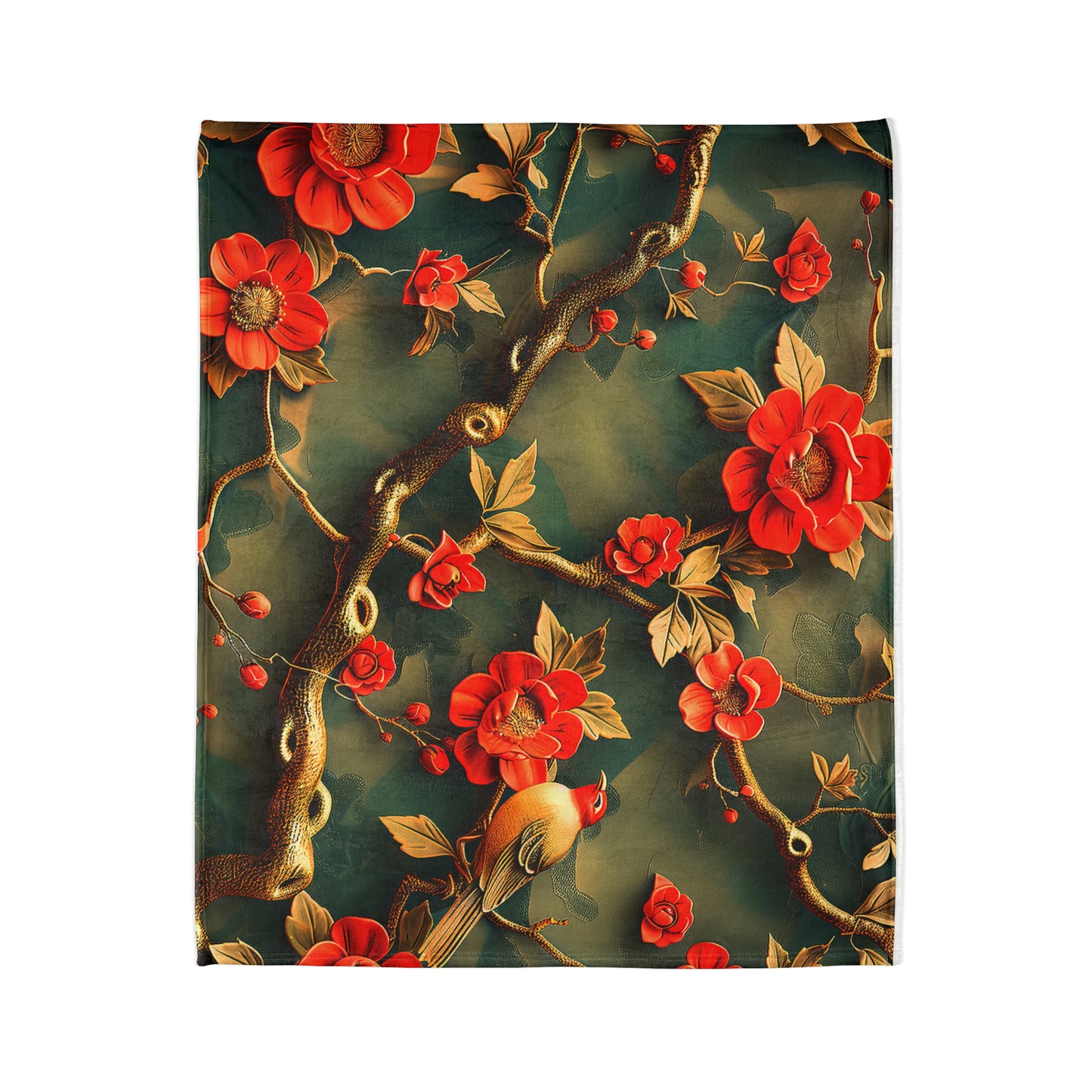 Chinoiserie #2 - Soft Polyester Blanket