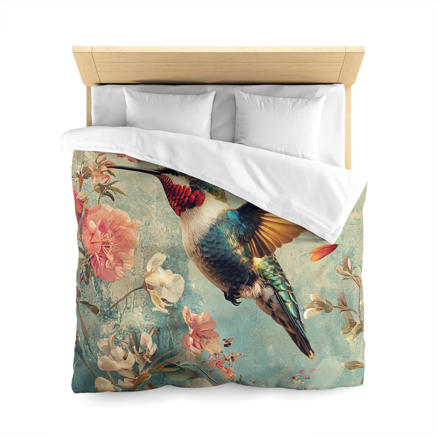 Beautiful Hummingbird  - Microfiber Duvet Cover USA and UK