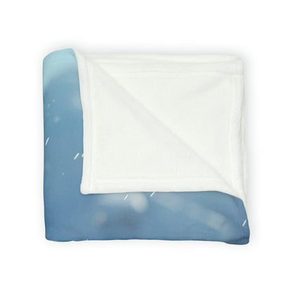 Downhill Skier #4 - Soft Polyester Blanket