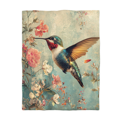 Beautiful Hummingbird  - Microfiber Duvet Cover USA and UK