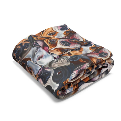 Dog Collage #1 Arctic Fleece Blanket - USA