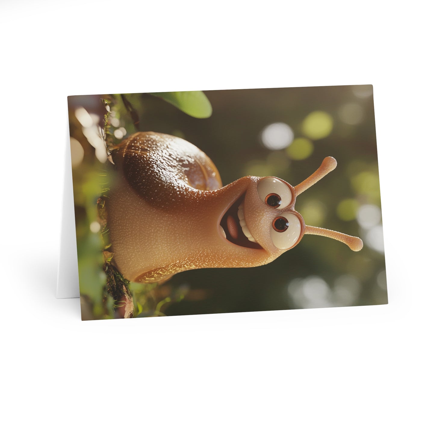 Happy Snail - Blank Card (5 Pack) UK