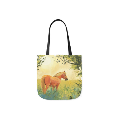 Horse #2 Polyester Canvas Tote Bag (AOP)