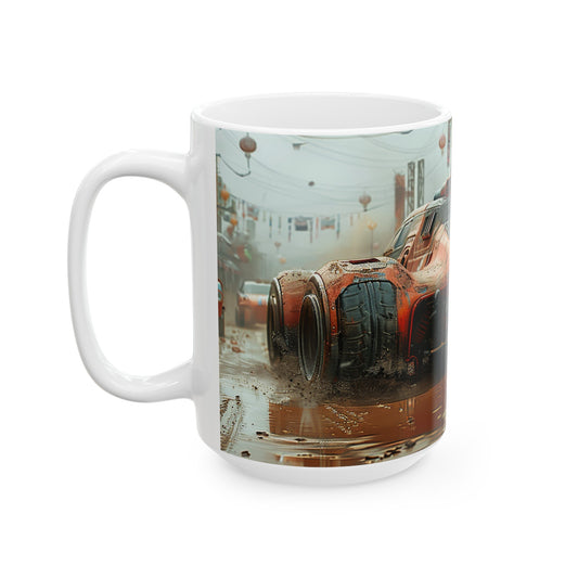 Car 4 Ceramic Mug, (11oz, 15oz) - USA