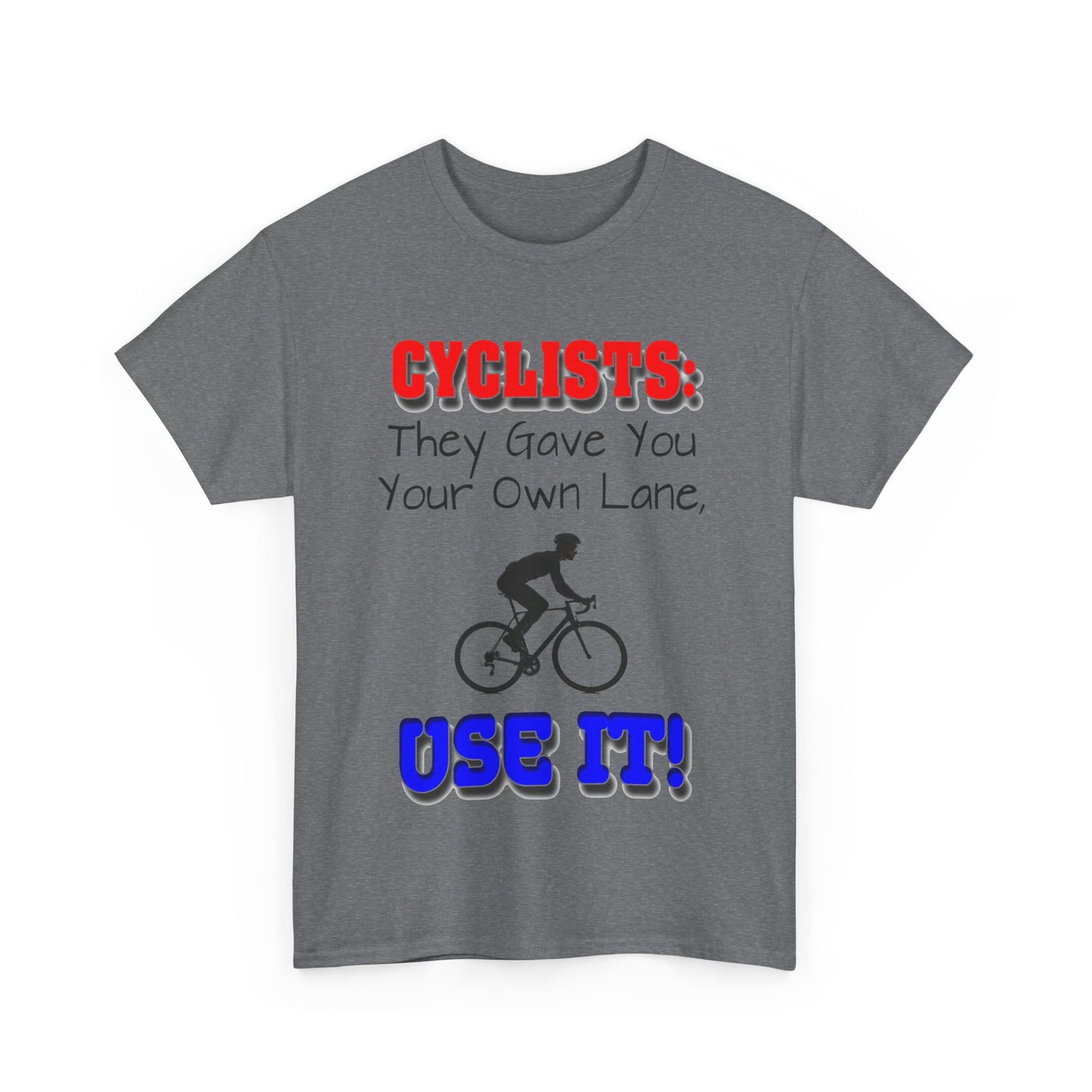 Cyclists 1 - Unisex Heavy Cotton Tee - UK