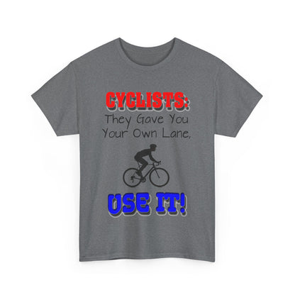 Cyclists 1 - Unisex Heavy Cotton Tee - UK