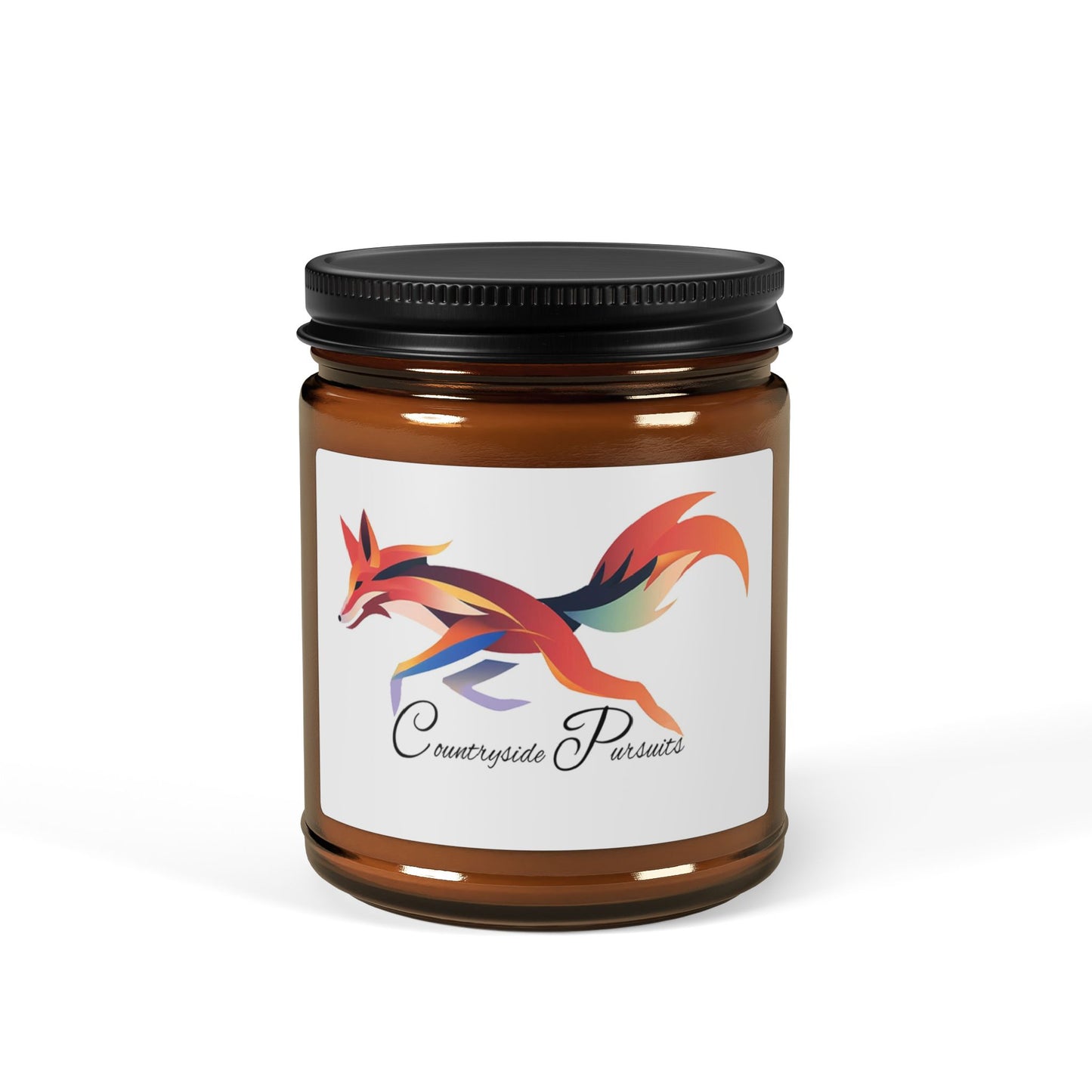 Artistic Scented Soy Candle - Multi-Size Amber Jar | Perfect Gift for Nature Lovers & Cosy Atmosphere - USA